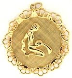 Aquarius, 14K Gold Charm
