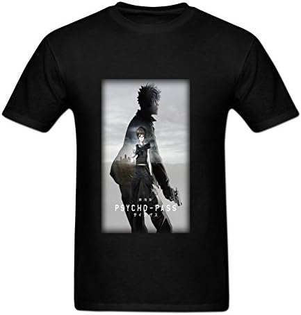 LLKE Men's Psycho-Pass The Movie Cool Poster t-shirt M Black