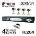 Q-See QSDR44KRTC-320 4 Channel H.264 Real-Time Network Security DVR
