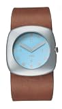 Alessi Unisex Callisto Brown Suede Leather Strap Watch #AL2007