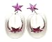Cowgirl Hat Earrings Halloween Costume Accessory