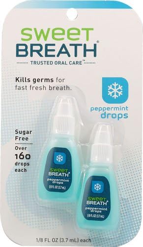 Sweet Breath Peppermint Drops -- 3.7 mL - 2pc