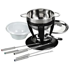 Classic Fondue Set, Stainless Steel, 10 Piece by Farberware Classic Series