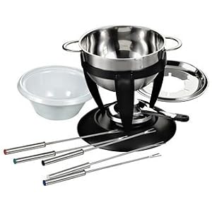 Classic Fondue Set, Stainless Steel, 10 Piece by Farberware Classic Series