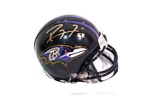 Ray Lewis Autographed Baltimore Ravens Mini Helmet w/ Photo Proof