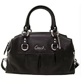 Coach 15445BK Ashley Black Leather Satchel F15445 Bag