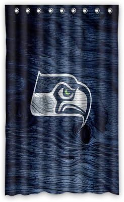 Generic Custom Seattle Seahawk Logo Design Window Curtains/drape/Panels/Treatment Polyester 52x84 Inches (One Piece)