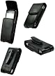 AUTHENTIC CELLET BLACK LEATHER OMEGA CASE POUCH (With Belt Clip) for RIM BLACKBERRY 8100 PEARL - RETAIL PACKAGING