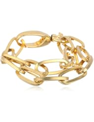 Yochi Double Large Open Link Cuff Bracelet