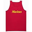 Marines Tank Top - Military Style Physical Training Tank in red