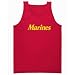 Marines Tank Top - Military Style Physical Training Tank in red