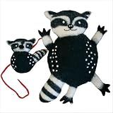 Zoo Felt Mama Raccoon and Baby