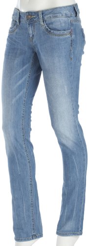 TOM TAILOR Denim 60156920971 Damen Jeanshosen/ Lang, Gr. 27/ 34 Blau (mid stone wash denim Preisvergleich