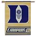 DUKE BLUE DEVILS 2010 NCAA BASKETBALL CHAMPS BANNER FLAG
