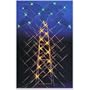Palm Tree Lighted Silhouette Shape