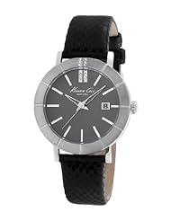 Kenneth Cole New York Womens KC2744 Classic Brushed and Etched Round Bezel Watch