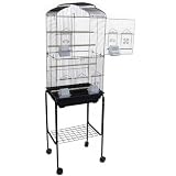 Canary Parakeet Cockatiel LoveBird Finch Bird Cages - 18x14x60-6804BLK by Mcages
