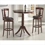 Plainview Bar Height Bistro Table with Ridgeville Stools in Black