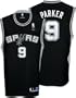 Tony Parker Black Reebok NBA Replica San Antonio Spurs Jersey