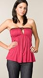 Sky Scarlet Patent Tube Top