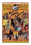 12 X 18 Stretched Canvas Poster Billy Carroll and Brother (Clowns): Sells Brothers Circus