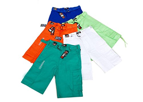 CottonNet 100% Cotton Pre Shrunk Men's Cargo Shorts with 6 Pockets