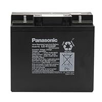Panasonic LC-X1220P Black Large 12V 20Ah VRLA Battery with Nut and Bolt Terminal