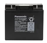 Panasonic LC-X1220P Black Large 12V 20Ah VRLA Battery with Nut and Bolt Terminal