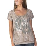 Mossimo Black: Graphic Foil Triangle Print Tee - Afternoon Tea