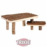Trixie 62262 Natural Living Unterstand mit Treppe, 37 × 17 × 28 cm