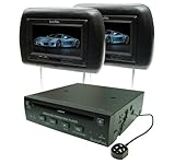In Phase IVM7PKBLACK DVD Player and 2 Black Headrest 7 inch Screens Package