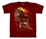 The Mountain Wolf Sunset Purple T-shirt