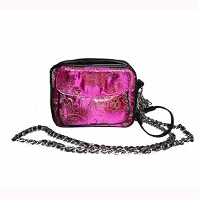 Pink Brocade Camera Bag by Mango Tango