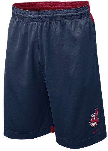 Nike Cleveland Indians MLB Team Issued NikeFIT Baseball Training Shorts