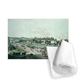 View of the Augarten Palace and Park, Vienna.. - Tea Towel 100% Cotton - Art247 - Tea Towel - 46x70cm