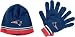 New England Patriots Reebok Gloves & Knit Hat Gift Set