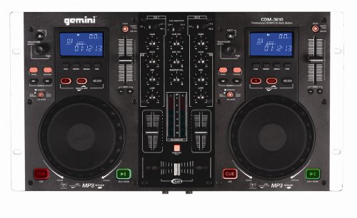 Brand New Gemini Cdm-3610 Professional Dj Dual Cd / Mp3 Player with Mixer Station and Scratching!