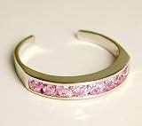 14k Channel-set Pink Cubic Zirconia CZ Eternity Toe Ring