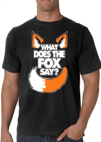 What Does The Fox Say? Funny T-Shirt Black Medium
