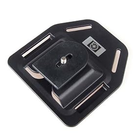 Neewer Black Hard Plastic DC Camera Belt Waist Buckle Button Mount