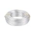 Pandahall 984 Feet Silver Aluminum Craft Wire 20 Gauge Flexible Metal Wire for Jewelry Making
