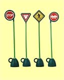 Italtrike 9402D 4 Piece Signage Set – Stop – Yield – Pedestrian Crossing – Do Not Enter