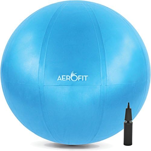 Exercise Stability Swiss Ball - 55cm 65cm 75cm with Pump - Anti Burst Resistant - Lifetime Guarantee