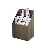 Safco Products Company SAF3079 12-Slot Upright Roll File, Walnut Woodgrain