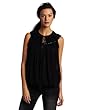 Robert Rodriguez Women's Pleated Pleather Top