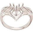 14K White Gold Mother's Ring - 5 Gemstone -- YOU CHOOSE THE COLORS!