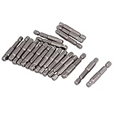 uxcell　ソケットアダプタービット　六角　ドリルビット　6.3mmソケットサイズ　50mm長　20個