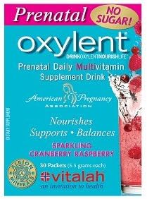 Oxylent Prenatal Multivitamin Drink, Packets, Sparkling Berries 30 ea