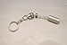 Pet Cremation Urn Keepsake - Paws on Heart - on Swivel Stainless Steel Keychain by Pasco Specialty