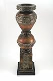 Wood Tone Candle Holder - Medium